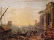 Seaport at Sunrise Claude Lorrain